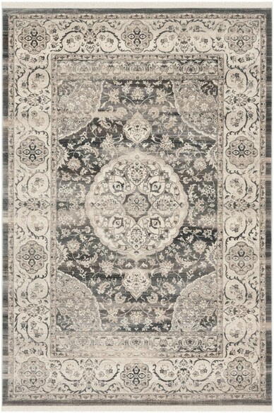 Safavieh Vintage Persian VTP457H Dark Grey and Ivory