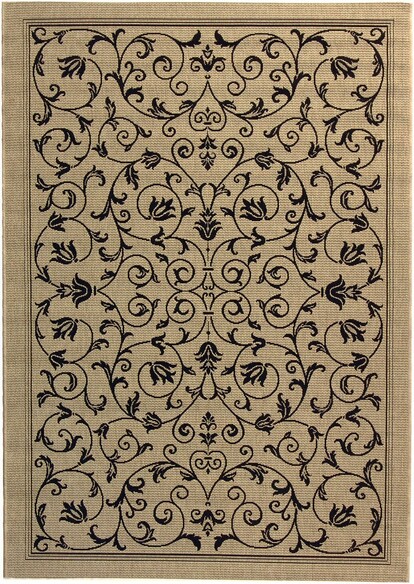 Safavieh Courtyard CY2098-3901 Sand and Black