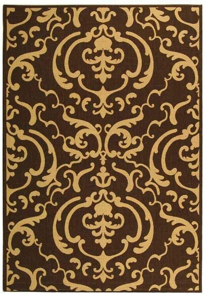 Safavieh Courtyard CY2663-3409 Chocolate and Natural