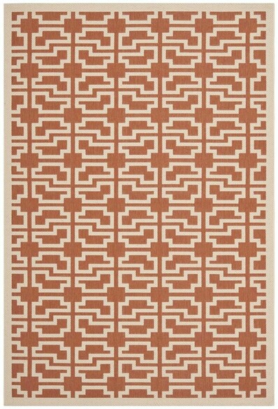 Safavieh Courtyard CY6015241 Terracotta and Beige