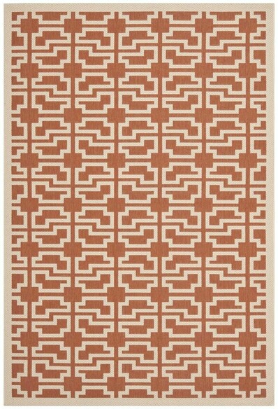 Safavieh Courtyard CY6015241 Terracotta and Beige