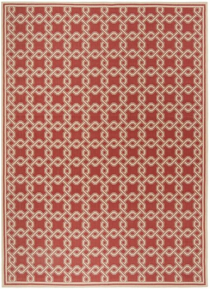 Safavieh Martha Stewart MSR425328 Red and Creme