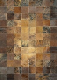 Couristan Chalet Tile and Brown 0348/1579