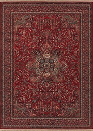 Couristan Kashimar All Over Center Med and Antique Red 0612/3337