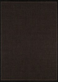 Couristan Recife Saddlestitch and Black/Cocoa 1001/2000