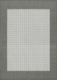 Couristan Recife Checkered Field and Grey/White 1005/3012