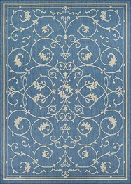 Couristan Recife Veranda and Champagne, Blue Champagne and Blue 15831212