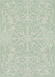 Couristan Monaco Summer Quay and Ivory, Light Green Ivory and Light Green 21063136