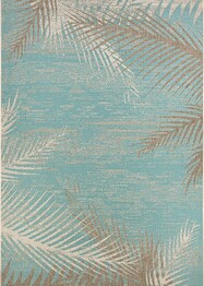 Couristan Monaco Tropical Palms and Aqua Aqua 24293134