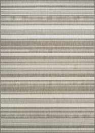 Couristan Recife Gazebo Stripe and Champ, Taupe Champ and Taupe 53132312