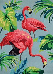 Couristan Covington Flamingos and Multi Multi 61770220