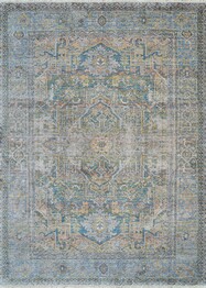 Couristan Halli  Antique Lavar and Skyblu, Stone, Mlt Skyblu and Stone and Mlt H4771100