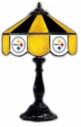 NFL PITTSBURGH STEELERS 21 GLASS TABLE LAMP 159-1004