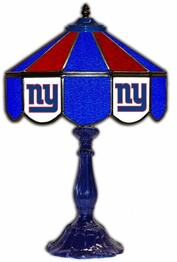 NFL NEW YORK GIANTS 21 GLASS TABLE LAMP 159-1013