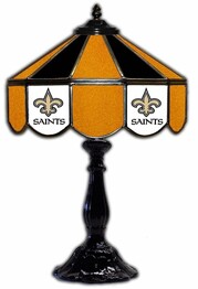 NFL NEW ORLEANS SAINTS 21 GLASS TABLE LAMP 159-1031