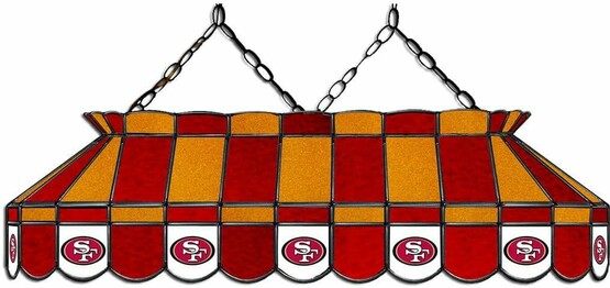 NFL SAN FRANCISCO 49ERS 40 GLASS LAMP 18-1005
