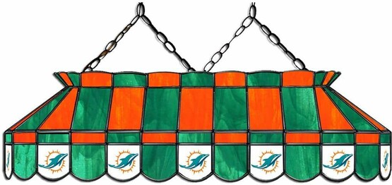 NFL MIAMI DOLPHINS 40 GLASS LAMP 18-1008