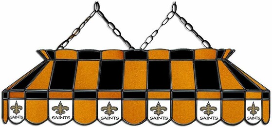 NFL NEW ORLEANS SAINTS 40 GLASS LAMP 18-1031