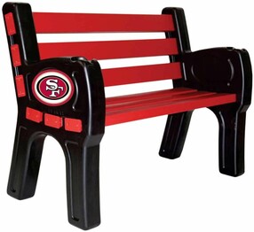 NFL SAN FRANCISCO 49ERS PARK BENCH 188-1005