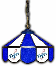 MLB LOS ANGELES DODGERS 14 GLASS PUB LAMP 233-2026