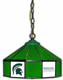 COLLEGE MICHGAN STATE 14 GLASS PUB LAMP 333-3016