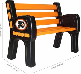 NHL PHILADELPHIA FLYERS PARK BENCH 488-4004