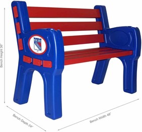 NHL NEW YORK RANGERS PARK BENCH 488-4006