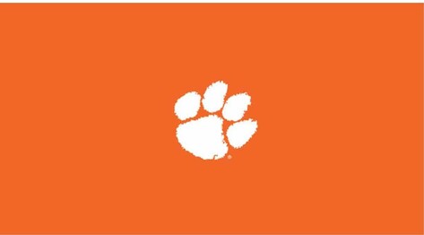 COLLEGE CLEMSON UNIVERSITY 8' POOL TABLE CLOTH 52-4043