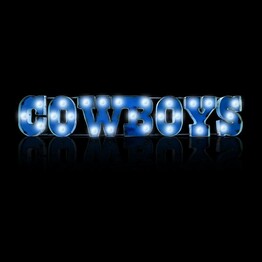 NFL Dallas Cowboys Lighted Recycled Metal Sign 546-1002