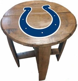 NFL INDIANAPOLIS COLTS OAK BARREL TABLE 629-1022