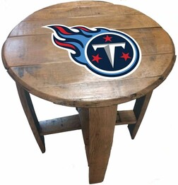 NFL TENNESSEE TITANS OAK BARREL TABLE 629-1028