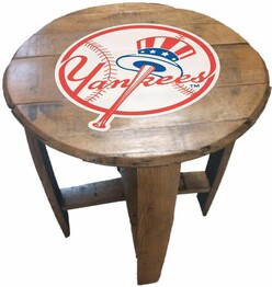 MLB NEW YORK YANKEES OAK BARREL TABLE 629-2001