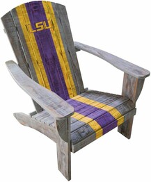 COLLEGE LOUISIANA STATE UNIVERSITY WOODEN ADIRONDACK CHAIR 711-7005
