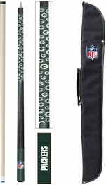 NFL GREEN BAY PACKERS CUE AND CASE COMBO SET 72-1001