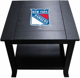 NHL NEW YORK RANGERS SIDE TABLE 85-8106