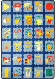 Joy Carpets Kid Essentials Alphabet Blues Multi