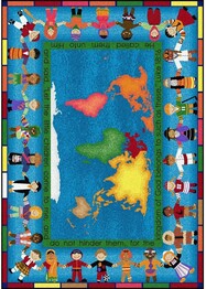 Joy Carpets Kid Essentials Let the Children Come Multi