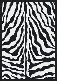 Milliken Black and White Zebra Glam 00008 Black Ink