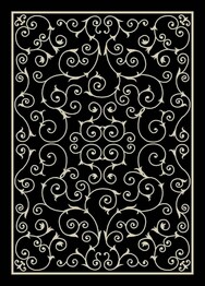 Nourison Home and Garden RS019 Black