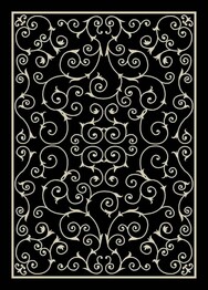Nourison Home and Garden RS019 Black