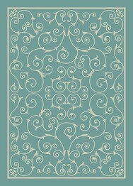 Nourison Home and Garden RS019 Light Blue