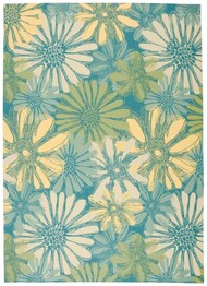 Nourison Home and Garden RS022 Blue