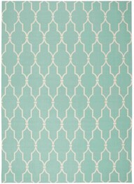 Nourison Home and Garden RS087 Aqua