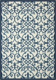 Nourison Home and Garden RS093 Blue