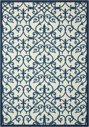 Nourison Home and Garden RS093 Blue