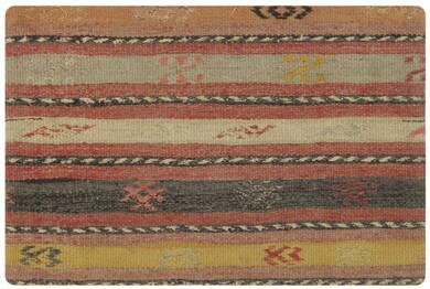 Pasargad Home Vintage Turkish Kilim Multi Color Accent Pillow Cover - 16 x 24