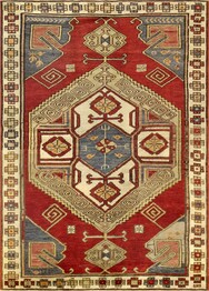 Pasargad Vintage Kazak 046181 Rust