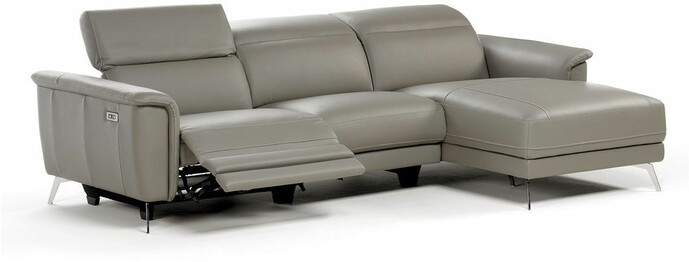 Pasargad Home Casanova Sectional Sofa with Motorized Foot Rest & Push Back Functional Right Chaise