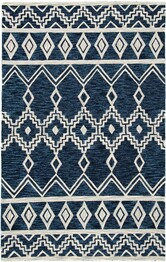 Safavieh Abstract ABT851N Navy and Ivory