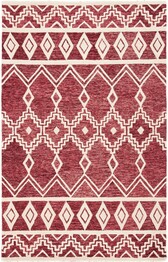 Safavieh Abstract ABT851Q Red and Ivory